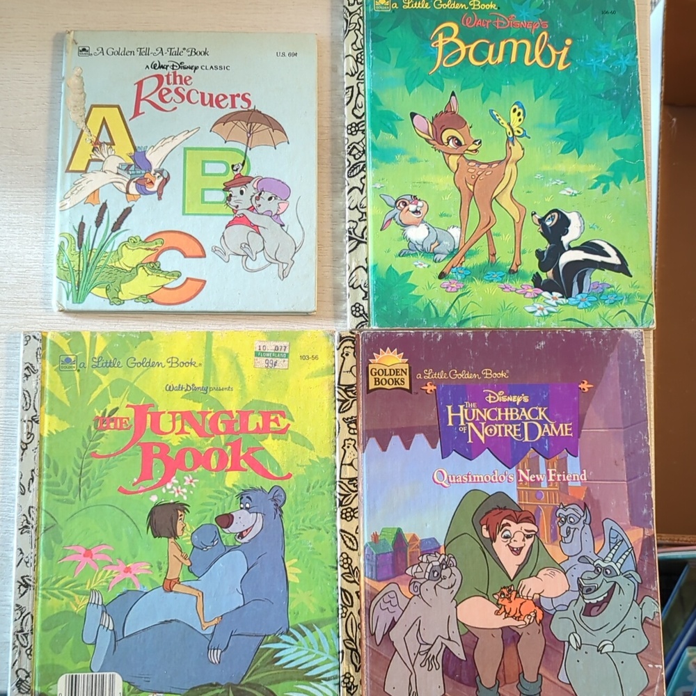 Disney Little Golden Books SET OF FOUR